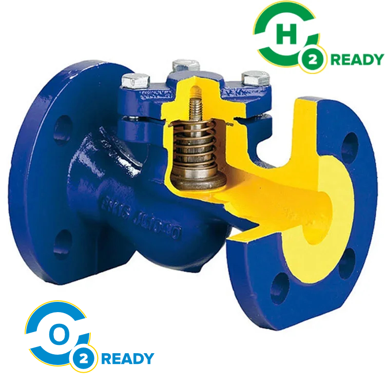 ZETKAMA Fig. 287 check valve, shown in manufacturer cutaway