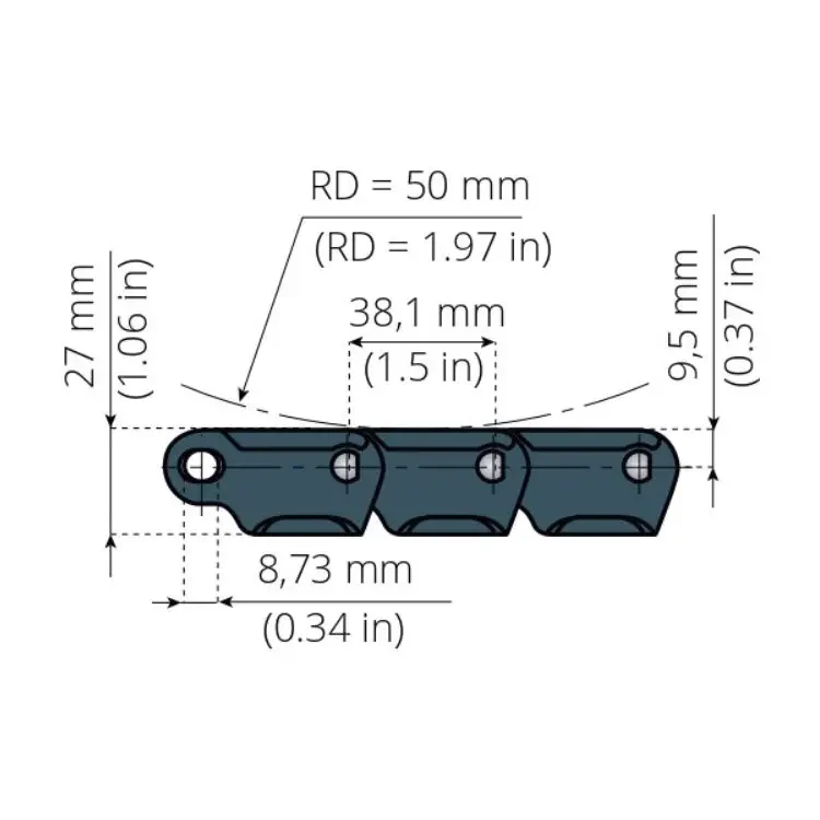 882 TAB Heavy Duty Conveyor Chains