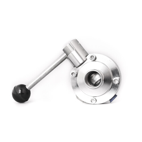 NDE hygienic weld-on butterfly valve