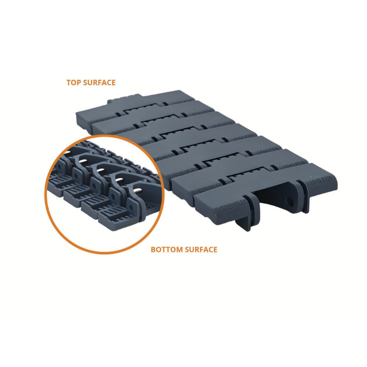 IRP 1040 Flat Top Magnetic-Flex side-flexing conveyor belt