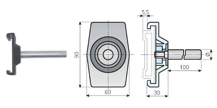 Dog Bone Profile Side Guide Clamps